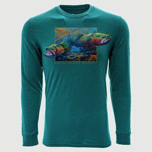 NWT! Long sleeve Fishing T-Shirt ~ Savlen Sportswear for Levelwear. Retails: $35
